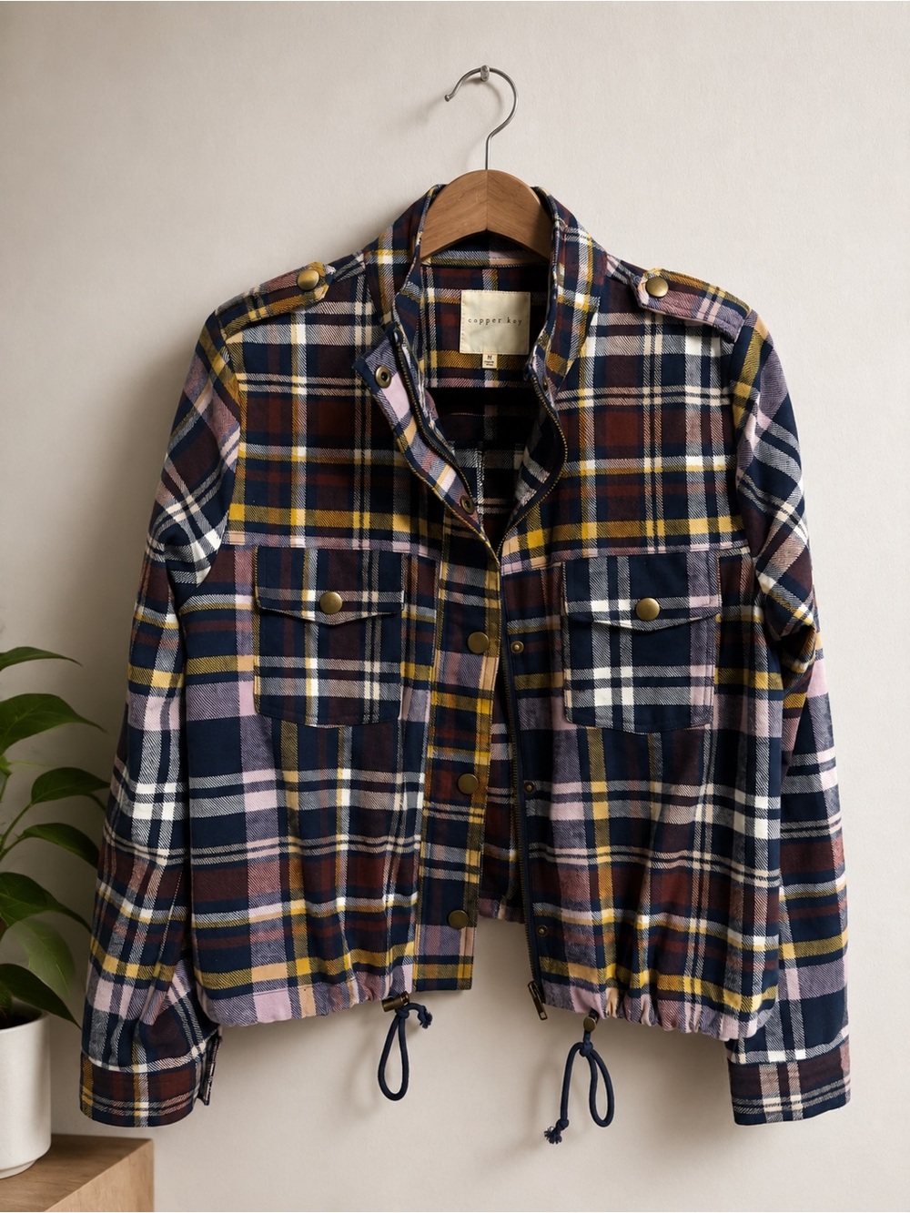 Copper Key | Plaid Jacket & Skirt Set